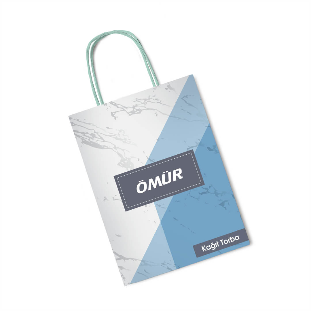 Burgu Saplı Kağıt Poşet / Çanta